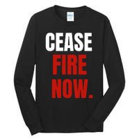 Cease Fire Now. Tall Long Sleeve T-Shirt