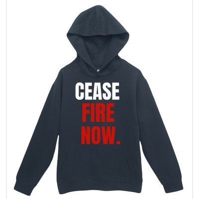 Cease Fire Now. Urban Pullover Hoodie