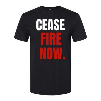 Cease Fire Now. Softstyle CVC T-Shirt