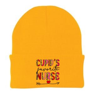 Cupid Favorite Nurse Cute Valentine's Day Nursing Leopard Gift Knit Cap Winter Beanie