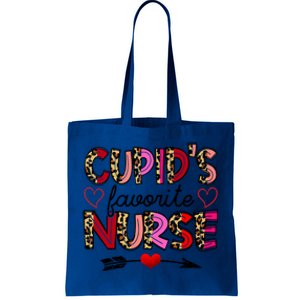 Cupid Favorite Nurse Funny Leopard Valentine's Day Nursing Gift Tote Bag