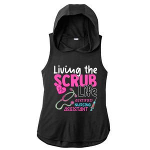 Cna For Nurse Hospital Colletion Living The Scrubs Life Ladies PosiCharge Tri-Blend Wicking Draft Hoodie Tank