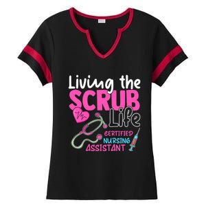 Cna For Nurse Hospital Colletion Living The Scrubs Life Ladies Halftime Notch Neck Tee