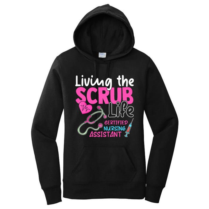 Cna For Nurse Hospital Colletion Living The Scrubs Life Women's Pullover Hoodie