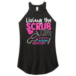 Cna For Nurse Hospital Colletion Living The Scrubs Life Women's Perfect Tri Rocker Tank