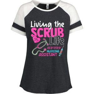 Cna For Nurse Hospital Colletion Living The Scrubs Life Enza Ladies Jersey Colorblock Tee