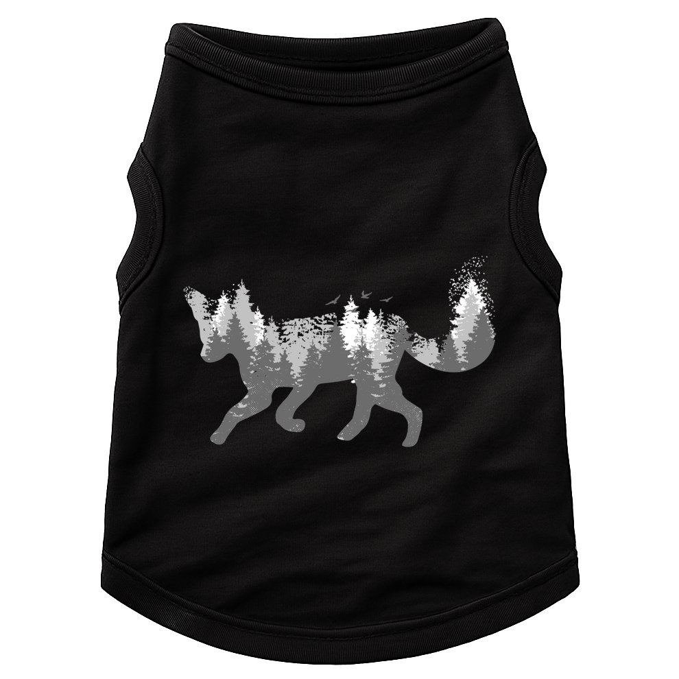 Cute Fox Nature Outdoor Hiking Camping Hunting Gift Doggie Tank