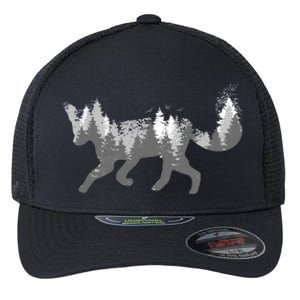 Cute Fox Nature Outdoor Hiking Camping Hunting Gift Flexfit Unipanel Trucker Cap