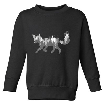 Cute Fox Nature Outdoor Hiking Camping Hunting Gift Toddler Sweatshirt
