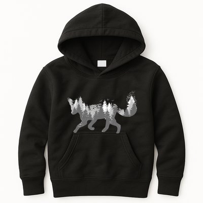 Cute Fox Nature Outdoor Hiking Camping Hunting Gift Kids Hoodie