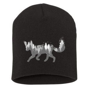 Cute Fox Nature Outdoor Hiking Camping Hunting Gift Short Acrylic Beanie