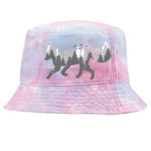 Cute Fox Nature Outdoor Hiking Camping Hunting Gift Tie-Dyed Bucket Hat