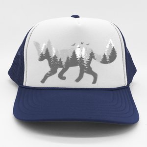 Cute Fox Nature Outdoor Hiking Camping Hunting Gift Trucker Hat