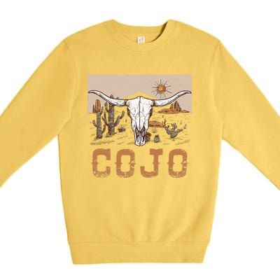 Cojo Family Name Western Cowhide Team Cojo Premium Crewneck Sweatshirt