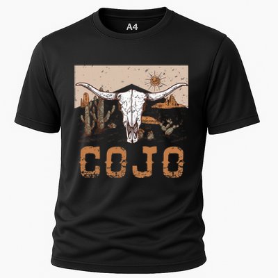 Cojo Family Name Western Cowhide Team Cojo Cooling Performance Crew T-Shirt