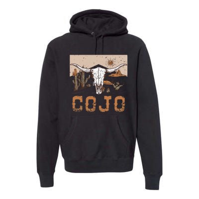 Cojo Family Name Western Cowhide Team Cojo Premium Hoodie