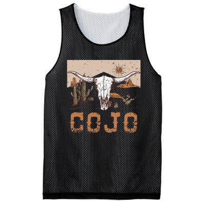 Cojo Family Name Western Cowhide Team Cojo Mesh Reversible Basketball Jersey Tank