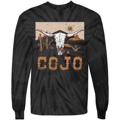 Cojo Family Name Western Cowhide Team Cojo Tie-Dye Long Sleeve Shirt