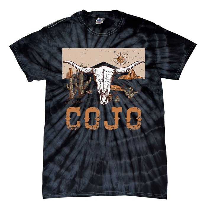 Cojo Family Name Western Cowhide Team Cojo Tie-Dye T-Shirt