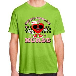 Cupids Favorite Nurse Cute Heart Valentines Nurses Groovy Gift Adult ChromaSoft Performance T-Shirt