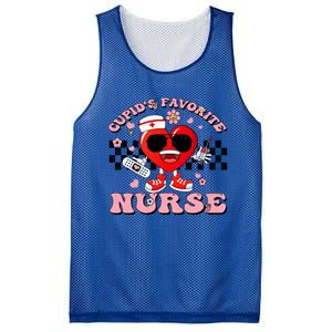 Cupids Favorite Nurse Cute Heart Valentines Nurses Groovy Gift Mesh Reversible Basketball Jersey Tank