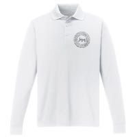 Christian Faith Names Of Jesus A Gift Performance Long Sleeve Polo