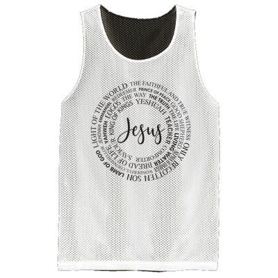 Christian Faith Names Of Jesus A Gift Mesh Reversible Basketball Jersey Tank