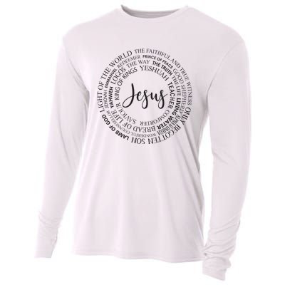 Christian Faith Names Of Jesus A Gift Cooling Performance Long Sleeve Crew