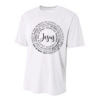 Christian Faith Names Of Jesus A Gift Performance Sprint T-Shirt