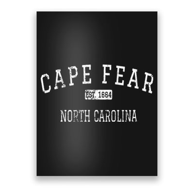 Cape Fear North Carolina Chatham County NC Vintage Poster