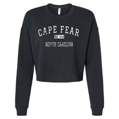 Cape Fear North Carolina Chatham County NC Vintage Cropped Pullover Crew