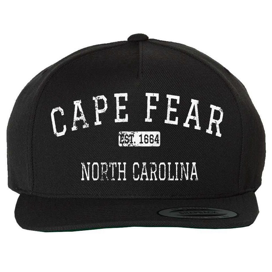Cape Fear North Carolina Chatham County NC Vintage Wool Snapback Cap