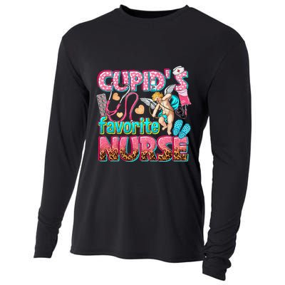 CupidS Favorite Nurse Valentines Day Er Icu Nicu Rn Nurses Gift Cooling Performance Long Sleeve Crew