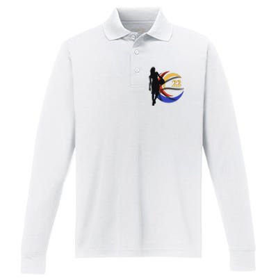 Clark Fever Number 22 Performance Long Sleeve Polo