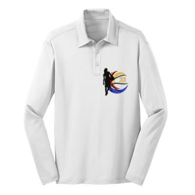 Clark Fever Number 22 Silk Touch Performance Long Sleeve Polo