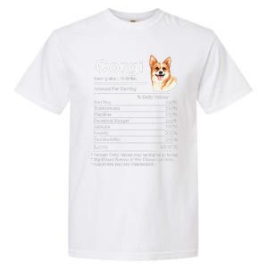 Corgi Facts Nutrition Funny Cardigan Pembroke Mama Dog Garment-Dyed Heavyweight T-Shirt