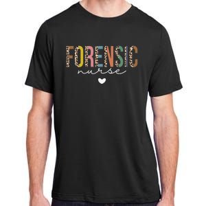 Cute Forensic Nurse SANE Nurse Leopard Correctional Nursing Adult ChromaSoft Performance T-Shirt