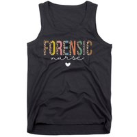 Cute Forensic Nurse SANE Nurse Leopard Correctional Nursing Tank Top