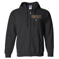 Cute Forensic Nurse SANE Nurse Leopard Correctional Nursing Full Zip Hoodie