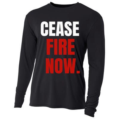 Cease fire Now. Cooling Performance Long Sleeve Crew