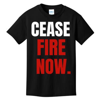 Cease fire Now. Kids T-Shirt