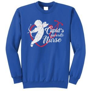 Cupid's Favorite Nurse Funny Gift Valentines Day Cool Gift Sweatshirt