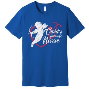 Cupid's Favorite Nurse Funny Gift Valentines Day Cool Gift Premium T-Shirt