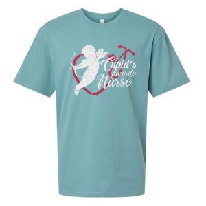 Cupid's Favorite Nurse Funny Gift Valentines Day Cool Gift Sueded Cloud Jersey T-Shirt