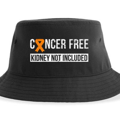 Cancer Free Not Included Kidney Cancer Awareness Sustainable Bucket Hat