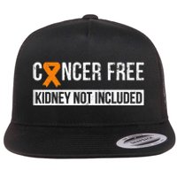 Cancer Free Not Included Kidney Cancer Awareness Flat Bill Trucker Hat