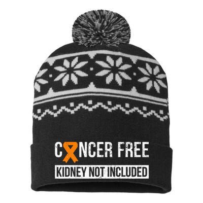 Cancer Free Not Included Kidney Cancer Awareness USA-Made Snowflake Beanie