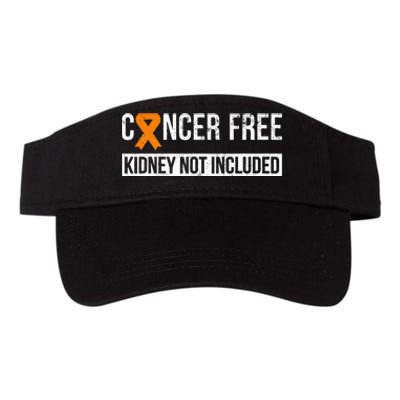 Cancer Free Not Included Kidney Cancer Awareness Valucap Bio-Washed Visor