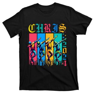 Chris First Name For Man Personalized Chris Dabbing 2024 T-Shirt