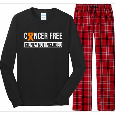 Cancer Free Not Included Kidney Cancer Awareness Long Sleeve Pajama Set